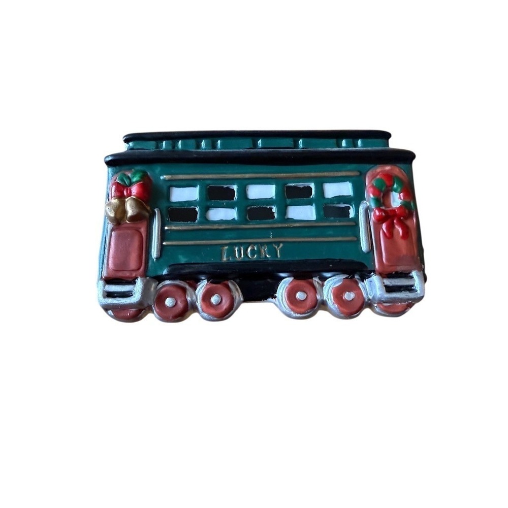 O'Well Novelty Christmas Train Caboose Ornament ‎ Merry Christmas 1994 village